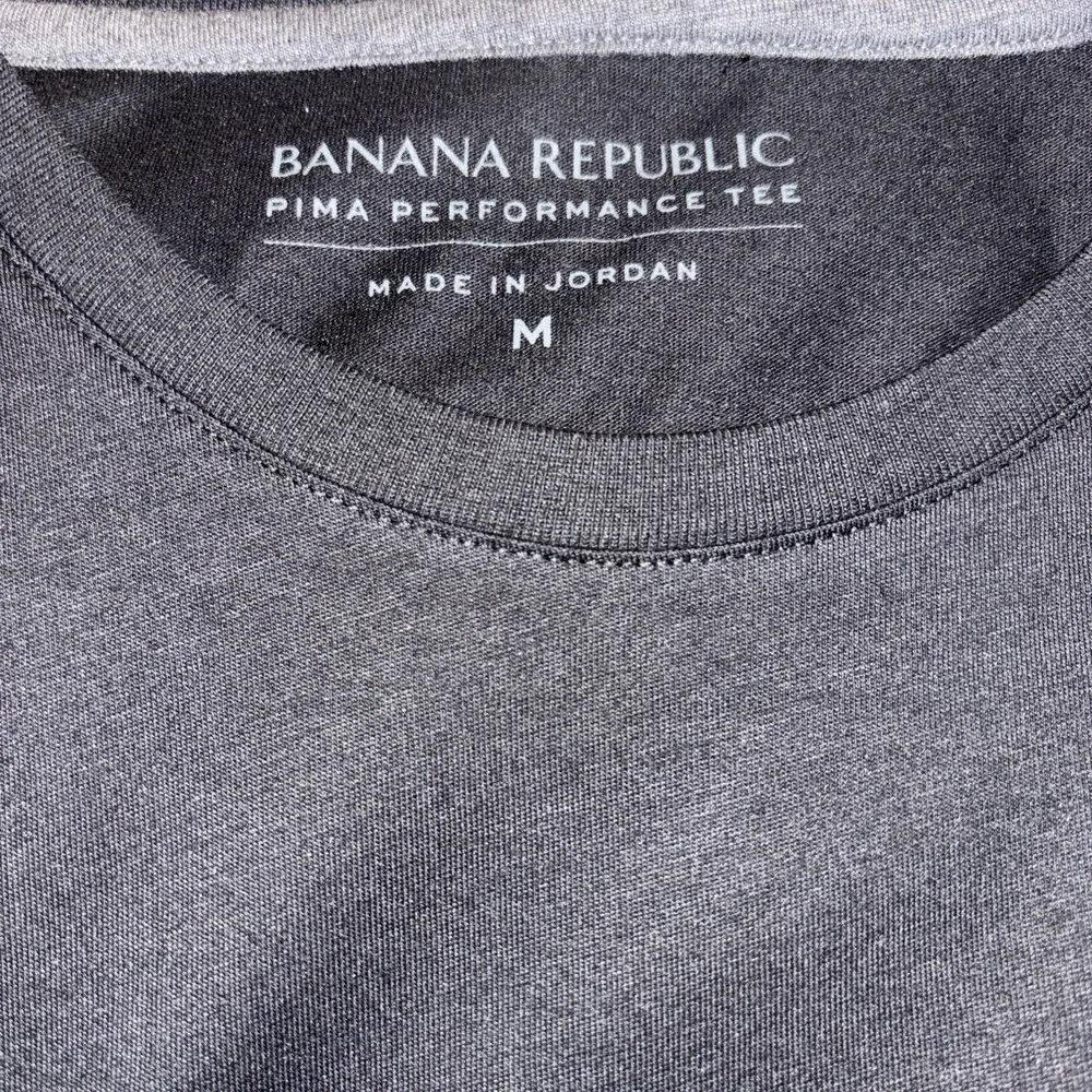 Banana Republic Men's Black NWT Crew Neck Pima Performance Short Sleeve Tee MED